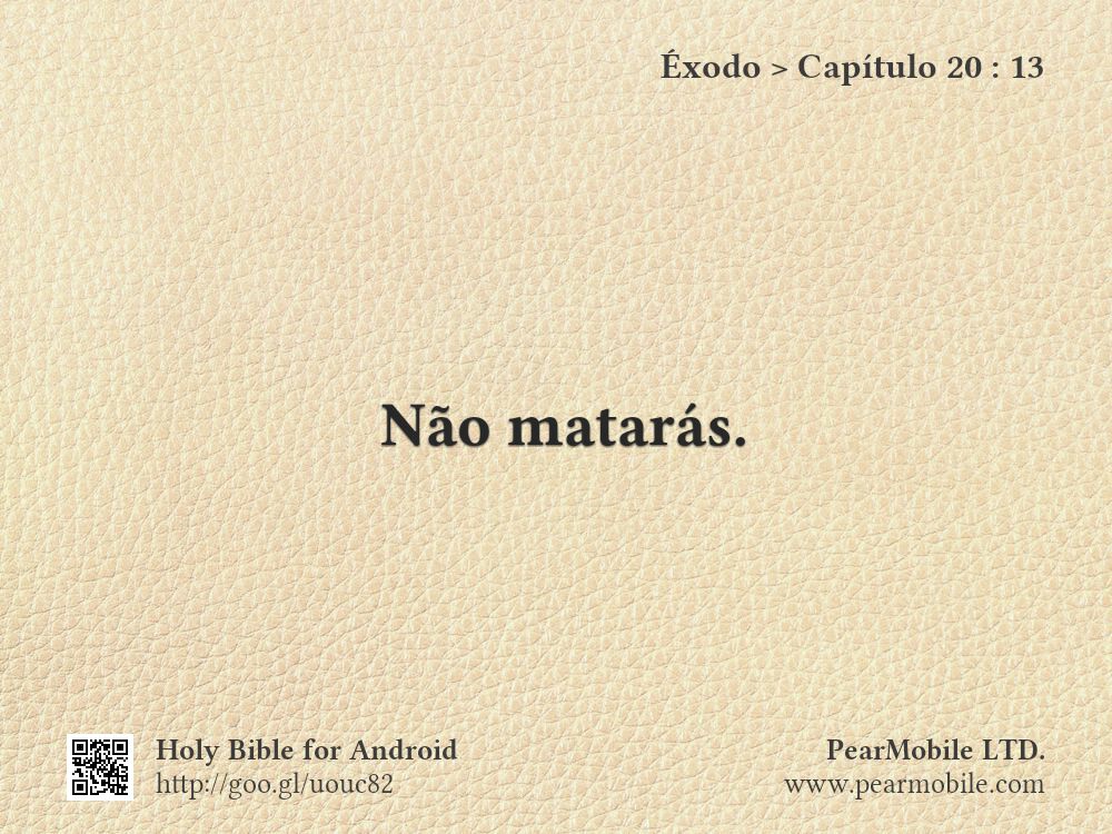 Éxodo, Capítulo 20:13